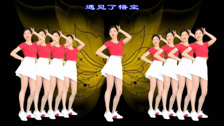 抖音最近爆火的一首《灵灵》广场舞活泼可爱