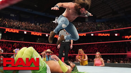 WWE RAW 2019 【RAW 03/18】伊莱亚斯排除场边加油声的干扰 取胜对手无敌荷西