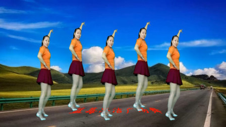 蓝莓思洁广场舞 网络热门DJ《傻女人》32步时尚摆胯 动感活力 魅力十足