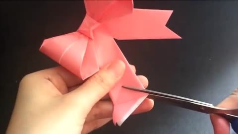 宝宝手工折纸课堂 折纸 蝴蝶結