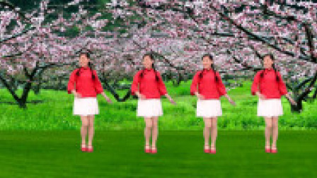 玫香广场舞《桃花朵朵开》经典老歌，百听不厌，新版舞蹈好看易学
