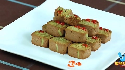海豚波波聚乐部 波波亲子美食 抹茶巧克力饼干
