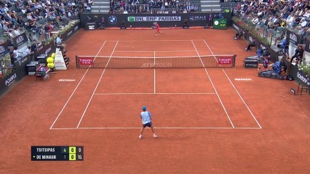 【全场回放】西西帕斯2-0德米纳尔 2024ATP1000罗马大师赛 男单第四轮