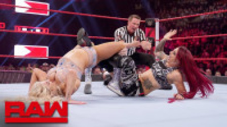 WWE RAW 2019 【RAW 03/25】分秒必争赛 夏洛特施展8号锁腿 未能打破隆达的纪录