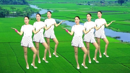 蓝莓思洁广场舞 网红广场舞《且问》创新64步 附教学