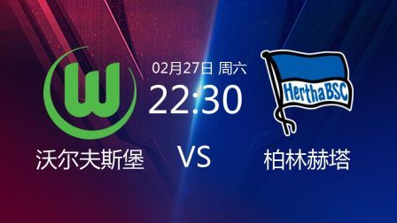 2020-2021德甲联赛第23轮 沃尔夫斯堡VS柏林赫塔
