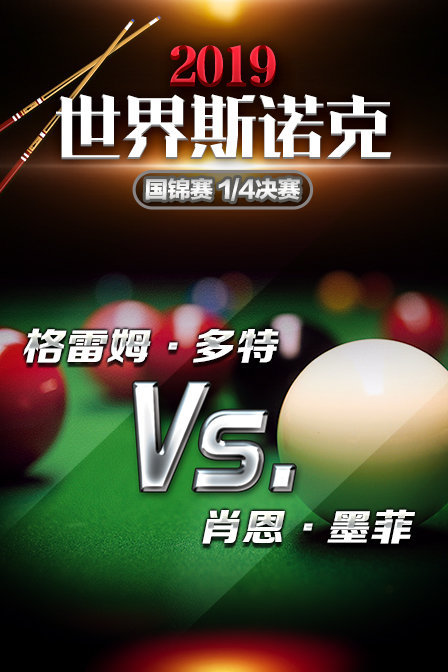 2019世界斯诺克国锦赛1/4决赛格雷姆·多特VS肖恩·墨菲