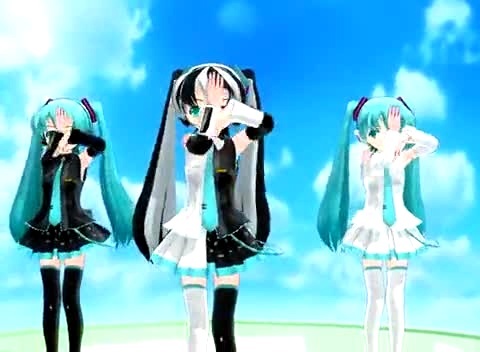 初音未来 PONPONPON-初音未来 (初音，miku)