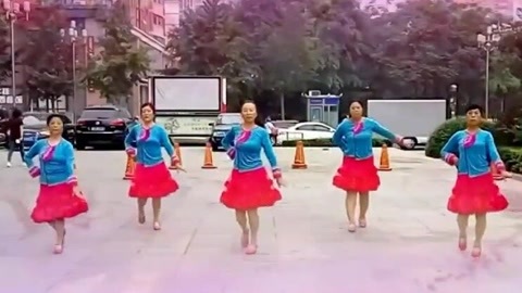 广场舞 广场舞《桃花美桃花开》