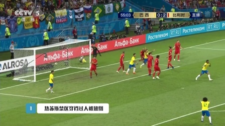 世界杯最酷榜 7月6日五大过人：热苏斯禁区惊艳穿裆过人 卢卡库中场再现神级摆脱