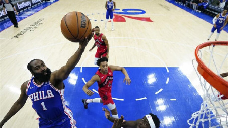 2021-2022赛季NBA集锦 NBA-西卡26+10 哈登17+9+8 猛龙力克76人