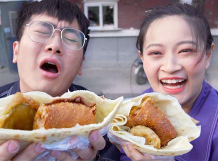 盗月社食遇记 2020 天津早餐3块5，进店得爬窗户？