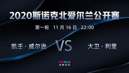2020斯诺克北爱尔兰公开赛 北爱尔兰公开赛第1轮 威尔逊VS大卫-利里