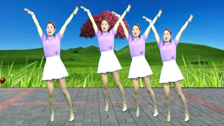 蓝莓思洁广场舞 网红情歌《谁家的姑娘》创新32步附教学