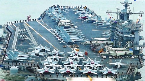 迷彩虎讲堂 美军直接在航母旁做爆破试验：测试能否扛住弹道导弹打击
