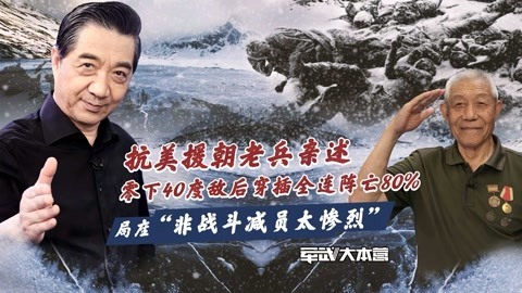 军武大本营 第三季 抗美援朝老兵亲述零下40度敌后穿插阵亡80% 局座：非战斗减员惨烈