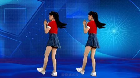 流行广场舞，弹跳64步《一朵情花开》背面附分解