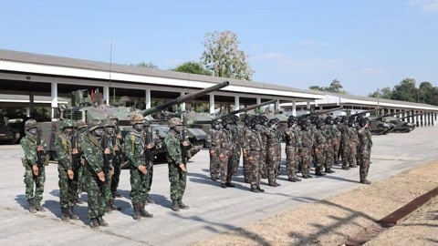 环球火力点 泰国第一支VT4坦克部队接受战备检查！地位独特 已形成战力