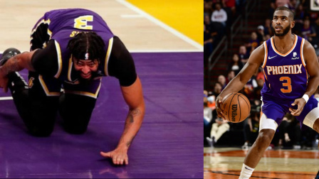 NBA热辣资讯 湖人记者戴维斯右脚脚踝扭伤 可能至少缺席两周