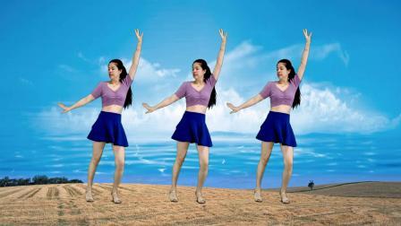 草原歌曲广场舞，简单欢快的32步《雪山姑娘dj》