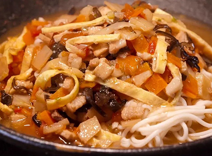 美食台 甘肃臊子面 嘶溜嘶溜特带劲！