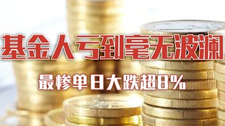 基金人已亏到毫无波澜？最惨单日大跌超百分之八