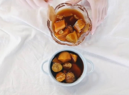 初味日记 香甜可口的番薯栗子糖水