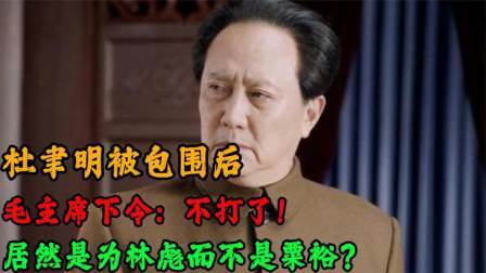 战史分析 杜聿明被包围后，毛主席下令：暂时先别歼灭！目的居然是为了林彪
