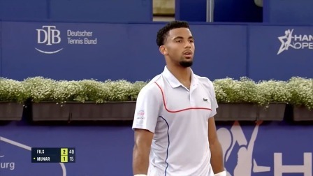 【全场回放】菲斯2-1穆纳尔 2024年ATP500汉堡站 男单第一轮