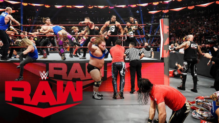 WWE RAW 2019 【RAW 11/18】兰迪奥顿携手李科学 蓝队突然袭击 RKO硬生生憋了回去