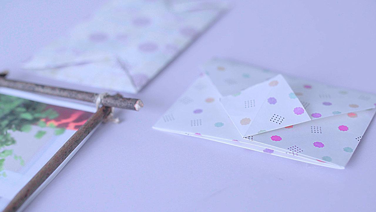 自制3种折纸信封，给你的贺卡安个漂亮的家