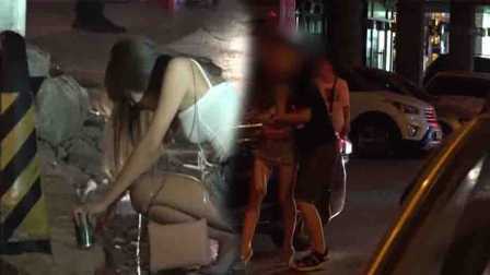 小罗恶搞 2017 夜店门口捡尸醉酒女 67