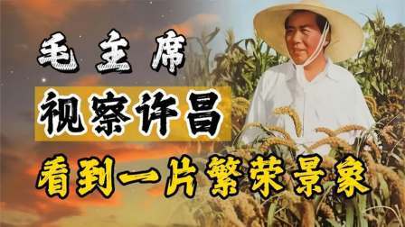 古今研究所 毛主席视察河南，看到许昌一片繁荣景象，心情大好