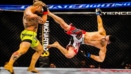 MMA格斗界最难以置信的KO招数，，给对手打懵了！