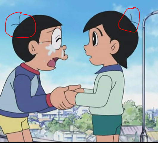 哆啦a梦大雄发型