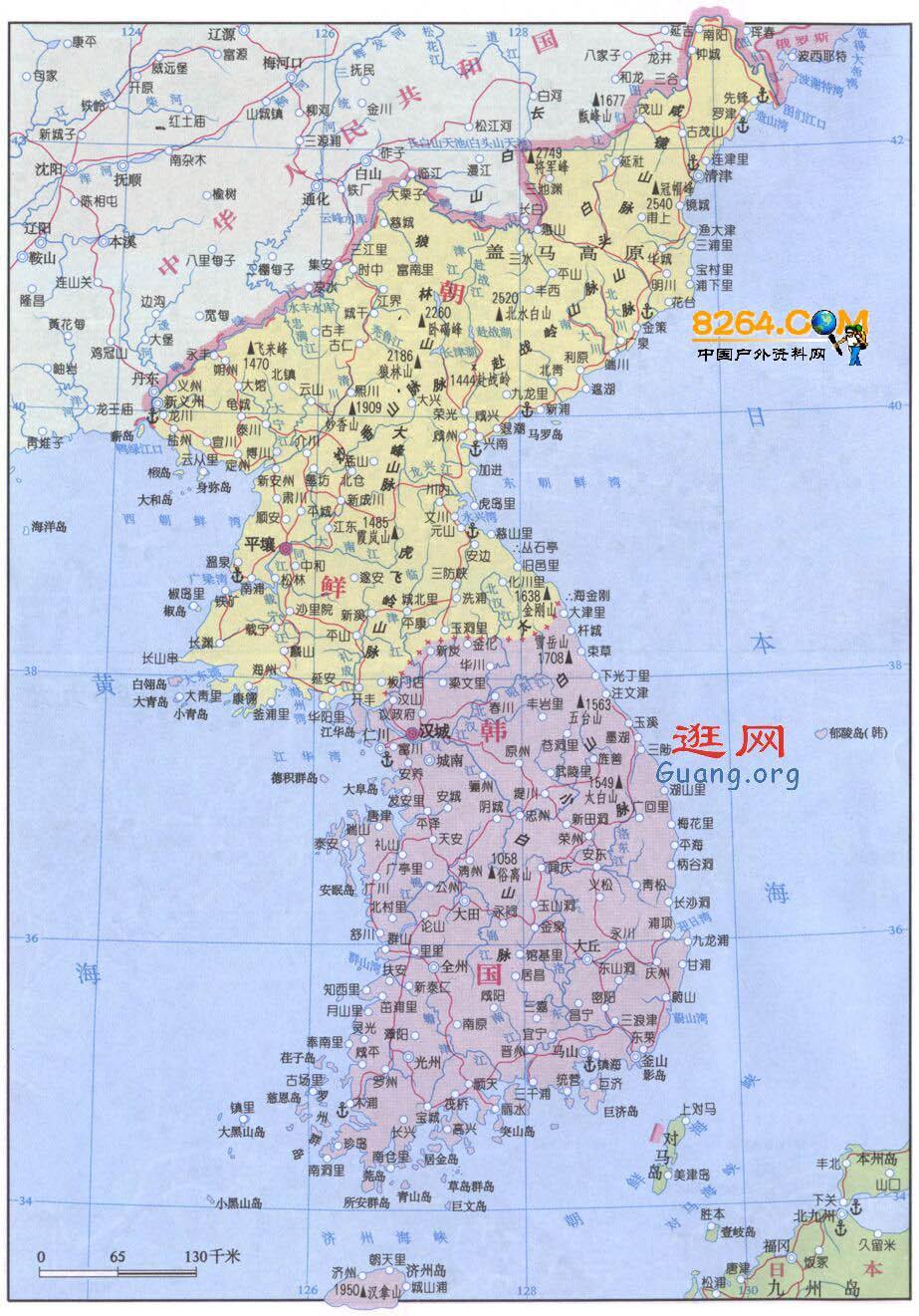 韩国地图