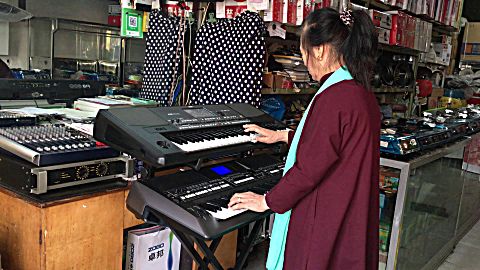 双电子琴演奏《大海啊,故乡》故事片《大海在呼唤》主题曲