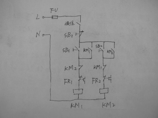 兩個繼電器自鎖_接線圖分享