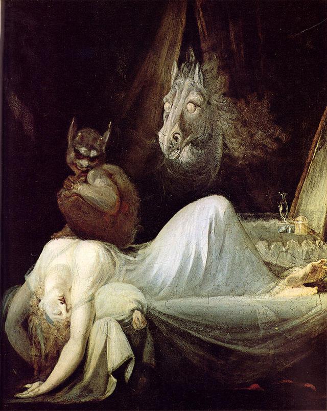 欧洲中世纪的鬼压床,只找穿白色睡衣的女子